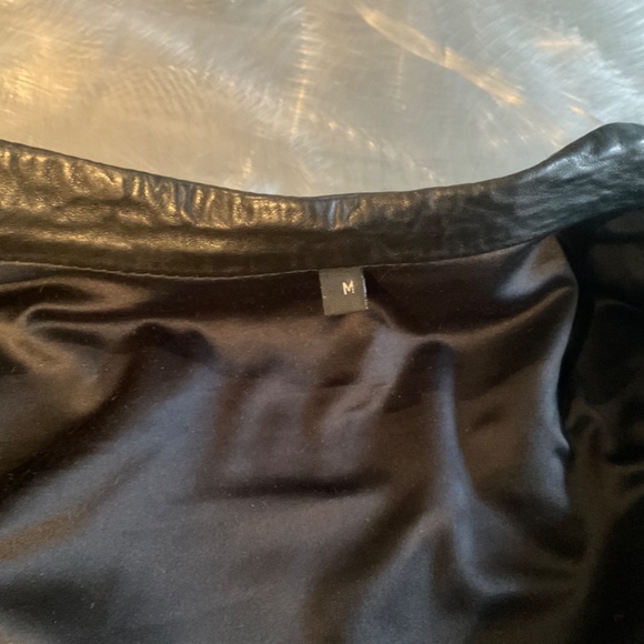 Premium Leather Lightweight Black Jacket, Mens M - Picture 4 of 8